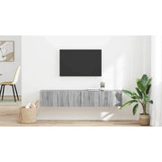Tv-wandkast 2 stuks 78.5x31x29.5 cm grijs sonoma bewerkt hout