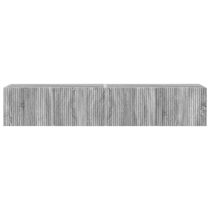 TV Wandkast 2 pcs Grijs Sonoma 60 x 31 x 29.5 cm Bewerkt hout