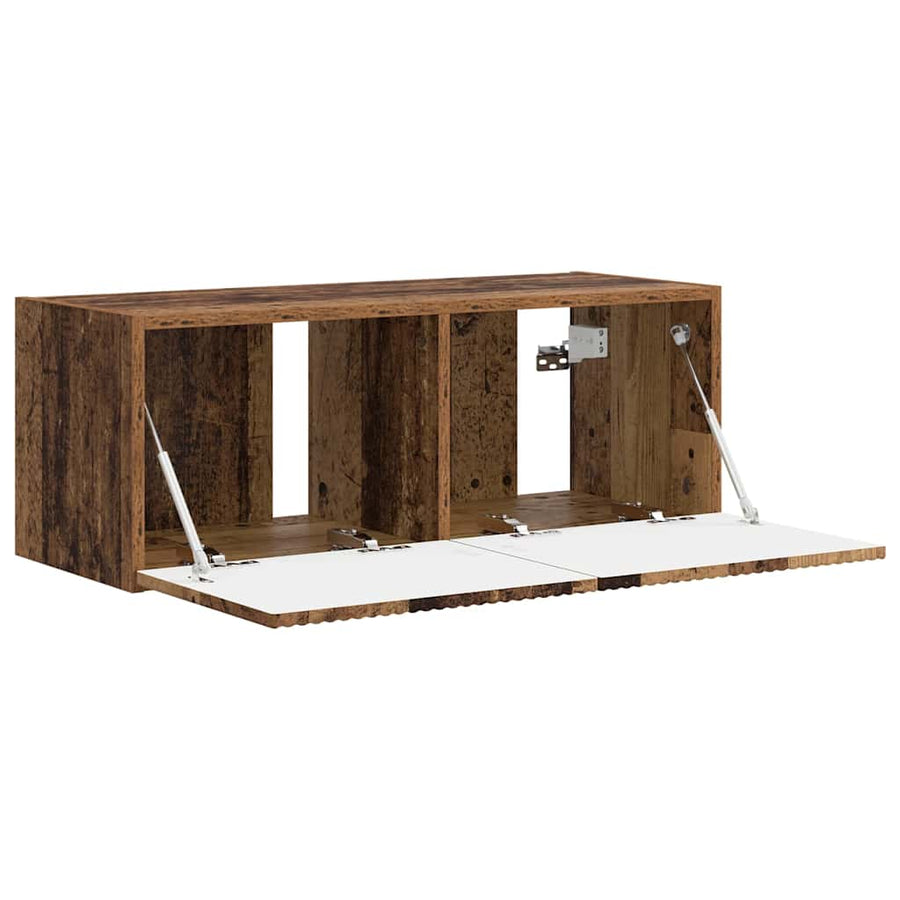 TV Wandkast Oud Hout 60 x 31 x 29.5 cm Bewerkt hout