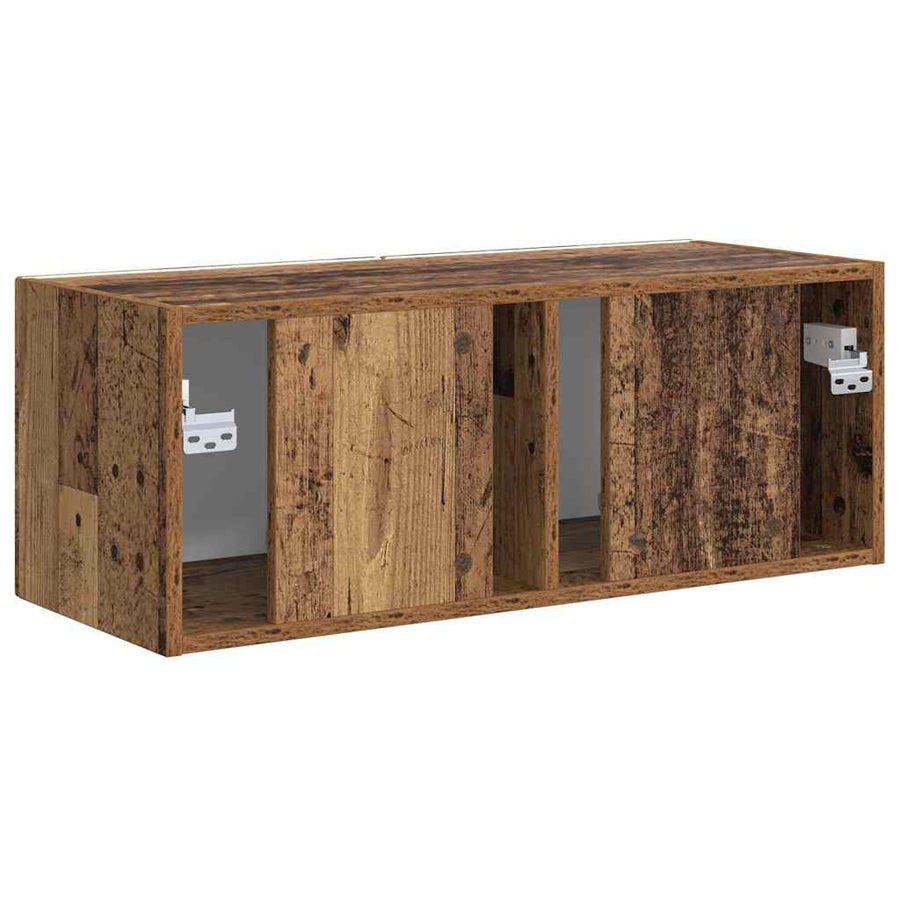 TV Wandkast Oud Hout 60 x 31 x 29.5 cm Bewerkt hout