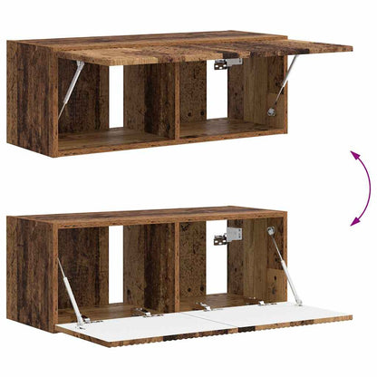 TV Wandkast Oud Hout 60 x 31 x 29.5 cm Bewerkt hout