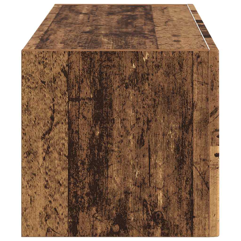 TV Wandkast Oud Hout 60 x 31 x 29.5 cm Bewerkt hout