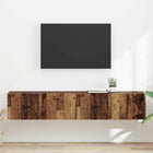 TV wandkast 2 stuks 60x31x29.5 cm bewerkt hout
