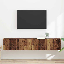 TV Wandkast 2 pcs Oud Hout 60 x 31 x 29.5 cm Bewerkt hout