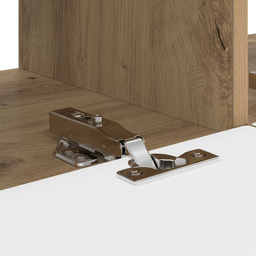 TV Wandkast 78,5 x 31 x 29,5 cm Ambachtelijk eiken Bewerkt hout