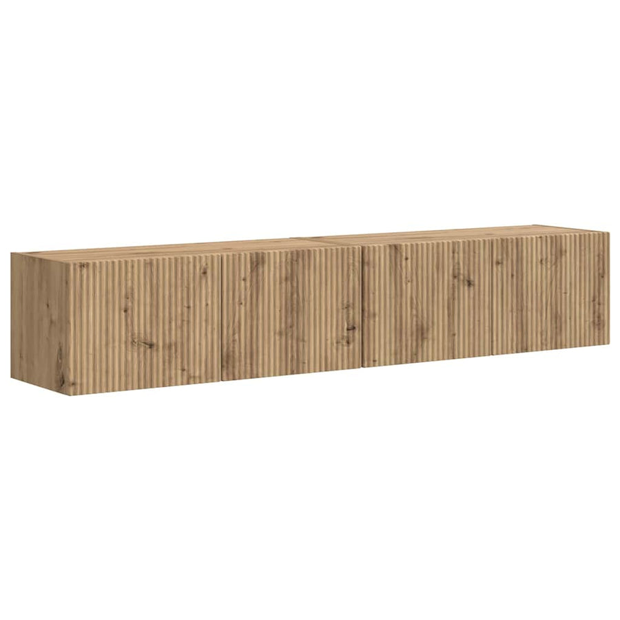 TV Wandkast 2 pcs Ambachtelijk eiken 60 x 31 x 29.5 cm