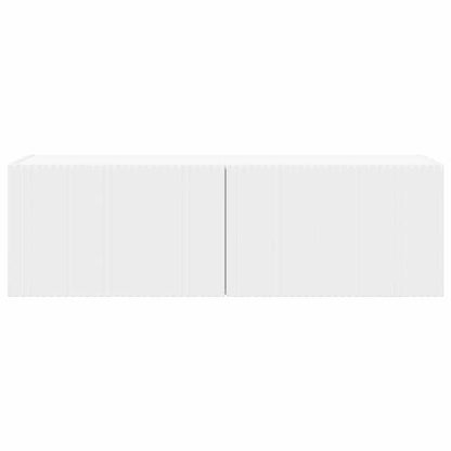 TV Wandkast Wandgemonteerd Wit 60 x 31 x 29.5 cm Bewerkt hout