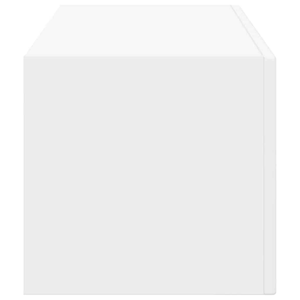 TV Wandkast Wandgemonteerd Wit 60 x 31 x 29.5 cm Bewerkt hout