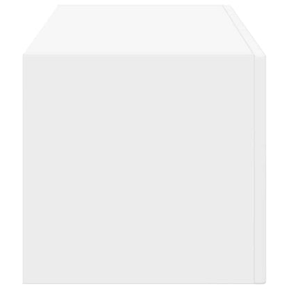 TV Wandkast Wandgemonteerd Wit 60 x 31 x 29.5 cm Bewerkt hout