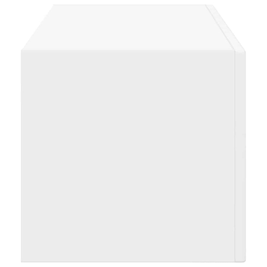 TV Wandkast Wandgemonteerd Wit 98 x 31 x 29,5 cm Bewerkt hout