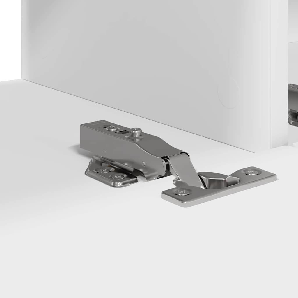 TV Wandkast 2 pcs Wit 60 x 31 x 29.5 cm Bewerkt hout