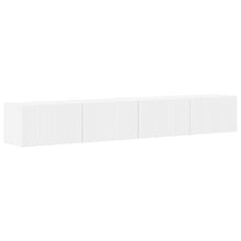 TV Wandkast 2 pcs Wit 60 x 31 x 29.5 cm Bewerkt hout