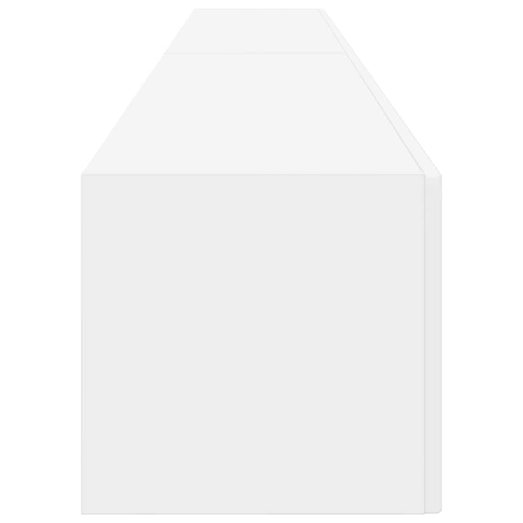 TV Wandkast 2 pcs Wit 60 x 31 x 29.5 cm Bewerkt hout