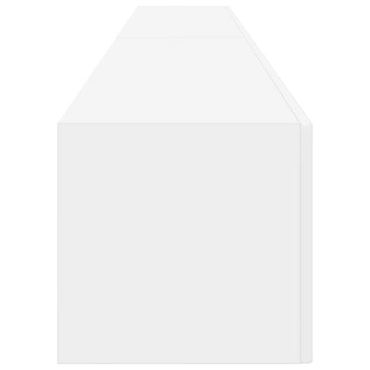 TV Wandkast 2 pcs Wit 60 x 31 x 29.5 cm Bewerkt hout