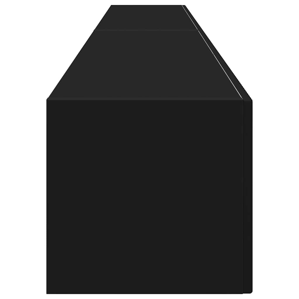 TV Wandkast 2 pcs Zwart 60 x 31 x 29.5 cm Bewerkt hout