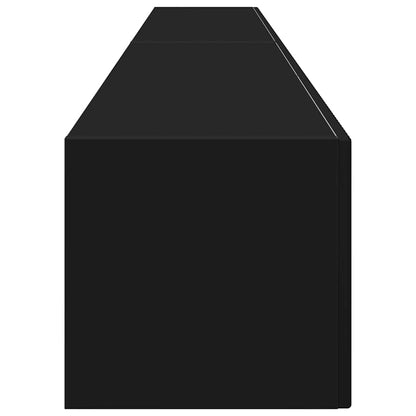 TV Wandkast 2 pcs Zwart 60 x 31 x 29.5 cm Bewerkt hout