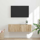 Tv wandkast 98x31x29,5 cm bewerkt hout sonoma