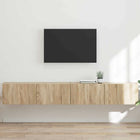 TV wandkast 98x31x29,5 cm bewerkt hout