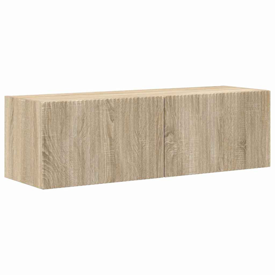 TV Wandkast 2 pcs Sonoma 60 x 31 x 29.5 cm Bewerkt hout