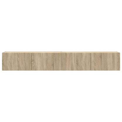 TV Wandkast 2 pcs Sonoma 60 x 31 x 29.5 cm Bewerkt hout