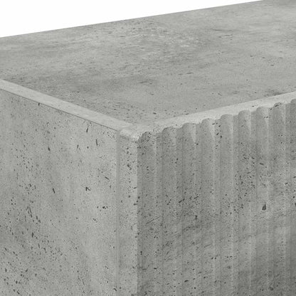 TV Wandkast Wandgemonteerd Beton 60 x 31 x 29.5 cm Bewerkt hout