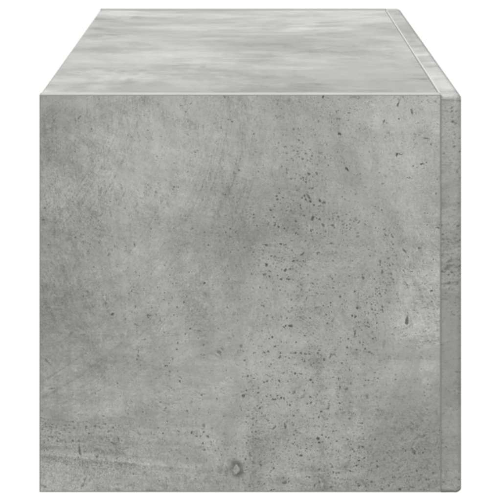 TV Wandkast Wandgemonteerd Beton 60 x 31 x 29.5 cm Bewerkt hout