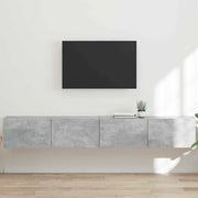 TV wandkast 2 stuks beton 98x31x29,5 cm