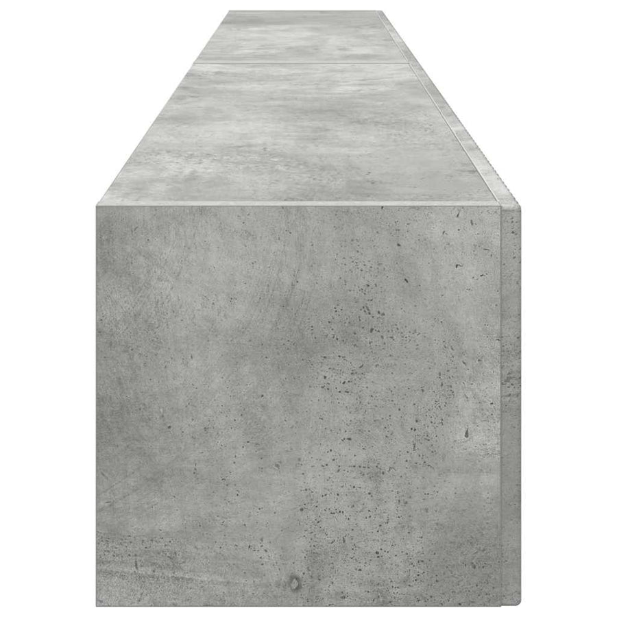 TV Wandkast 2 pcs Beton 60 x 31 x 29.5 cm Bewerkt hout