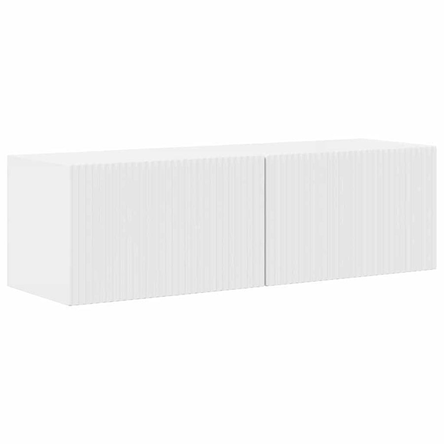 TV Wandkast Glanzend Wit 60 x 31 x 29.5 cm Bewerkt hout