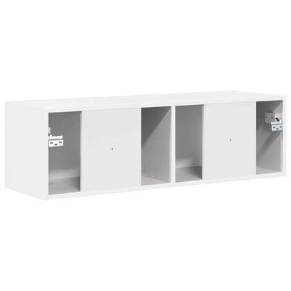 TV Wandkast Glanzend Wit 60 x 31 x 29.5 cm Bewerkt hout