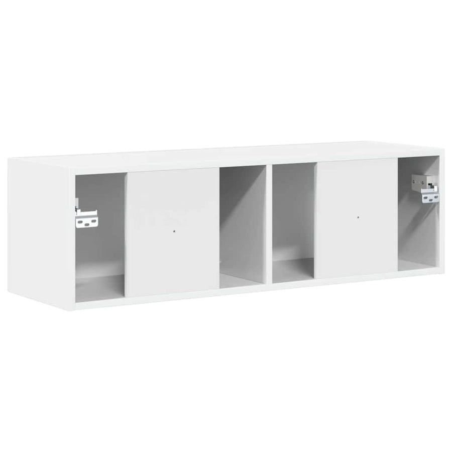 TV Wandkast Glanzend Wit 60 x 31 x 29.5 cm Bewerkt hout