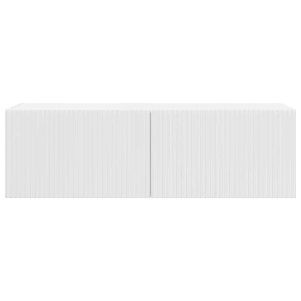 TV Wandkast Glanzend Wit 60 x 31 x 29.5 cm Bewerkt hout