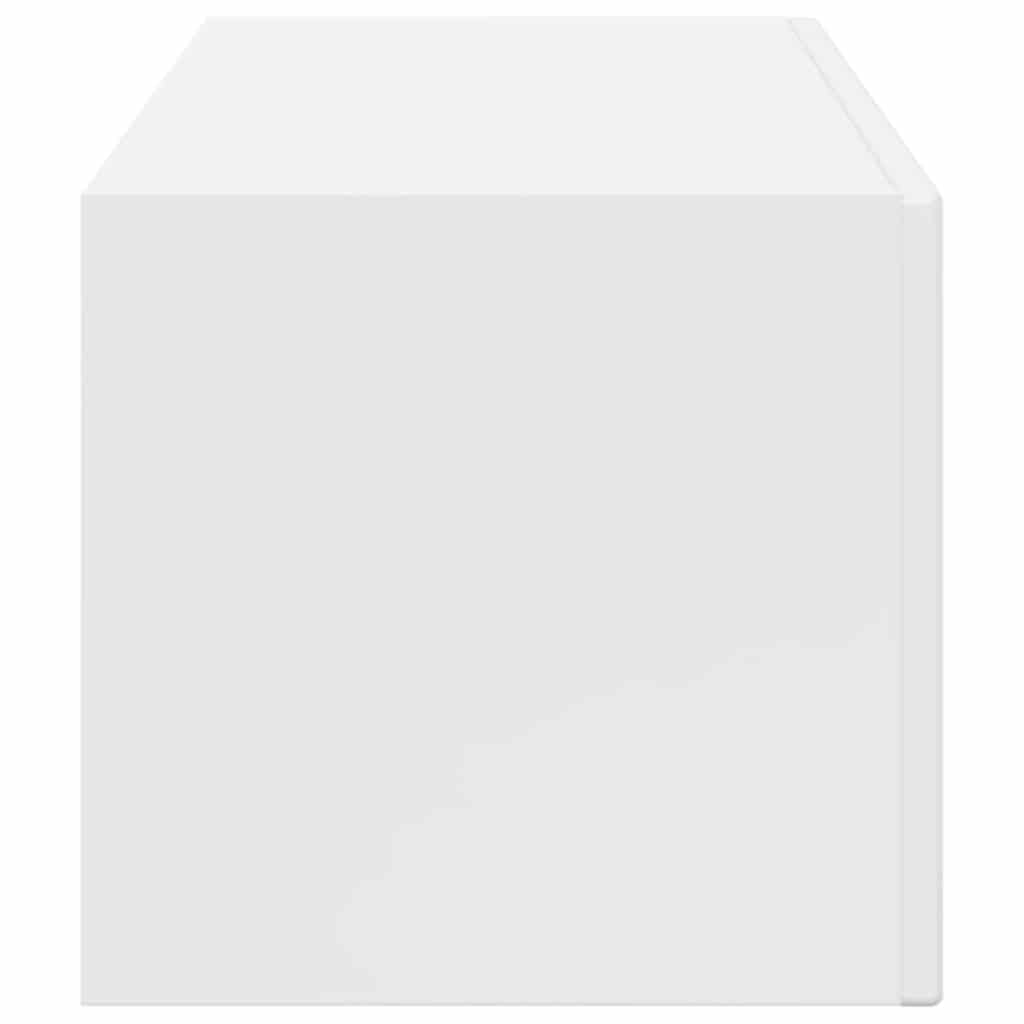 TV Wandkast Glanzend Wit 60 x 31 x 29.5 cm Bewerkt hout