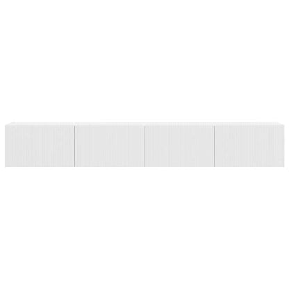 TV Wandkast 2 pcs Glanzend Wit 60 x 31 x 29.5 cm Bewerkt hout