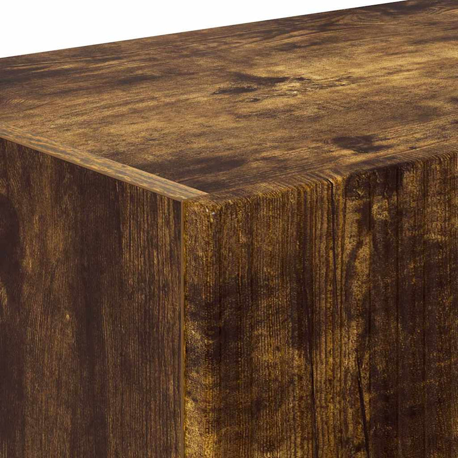 TV Wandkast Gerookt eiken 60 x 31 x 29.5 cm Bewerkt hout