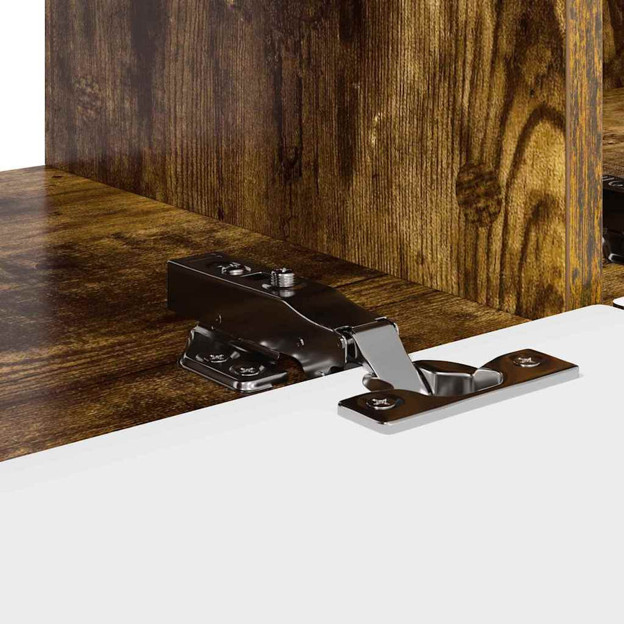 TV Wandkast Gerookt eiken 60 x 31 x 29.5 cm Bewerkt hout