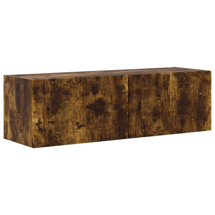 TV Wandkast Gerookt eiken 60 x 31 x 29.5 cm Bewerkt hout