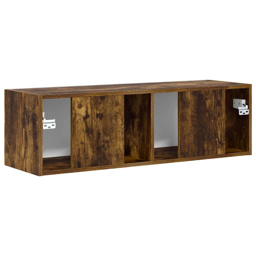 TV Wandkast Gerookt eiken 60 x 31 x 29.5 cm Bewerkt hout