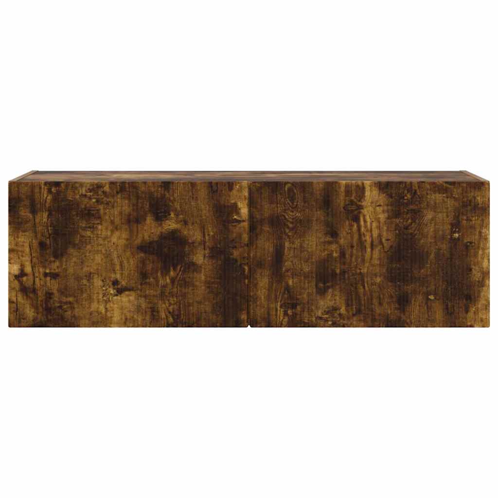 TV Wandkast Gerookt eiken 60 x 31 x 29.5 cm Bewerkt hout