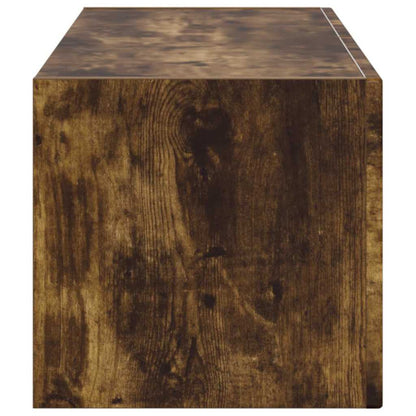 TV Wandkast Gerookt eiken 60 x 31 x 29.5 cm Bewerkt hout