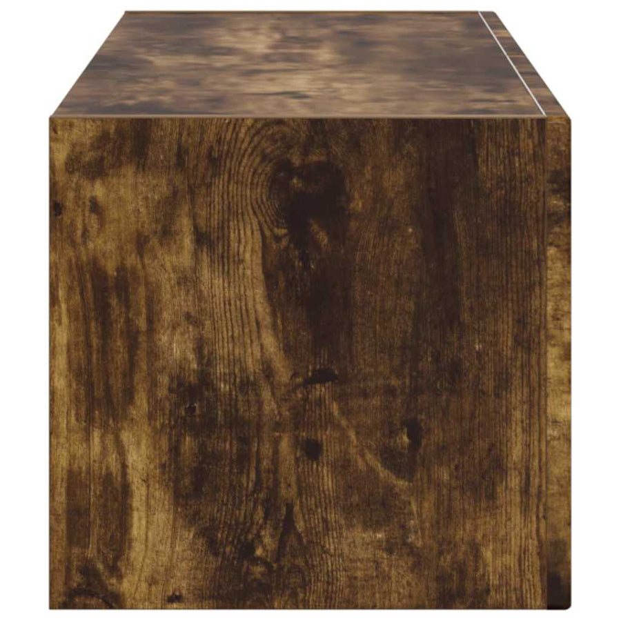 TV Wandkast Gerookt eiken 60 x 31 x 29.5 cm Bewerkt hout