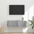 TV Wandkast Grijs Sonoma 98 x 31 x 29,5 cm Bewerkt hout