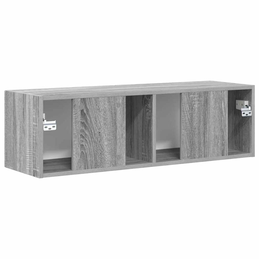 TV Wandkast Grijs Sonoma 60 x 31 x 29.5 cm Bewerkt hout