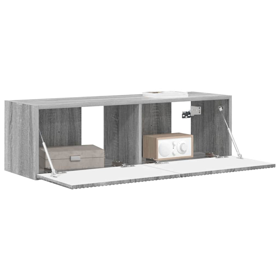 TV Wandkast Grijs Sonoma 60 x 31 x 29.5 cm Bewerkt hout