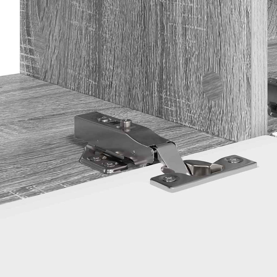 TV Wandkast 2 pcs Grijs Sonoma 60 x 31 x 29.5 cm Bewerkt hout