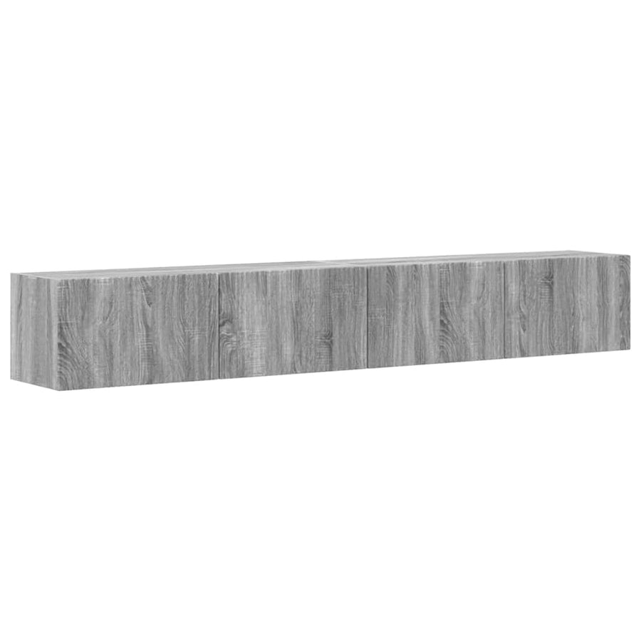 TV Wandkast 2 pcs Grijs Sonoma 60 x 31 x 29.5 cm Bewerkt hout