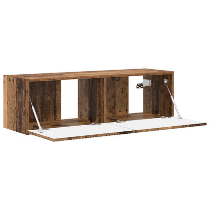 TV Wandkast Oud Hout 60 x 31 x 29.5 cm Bewerkt hout