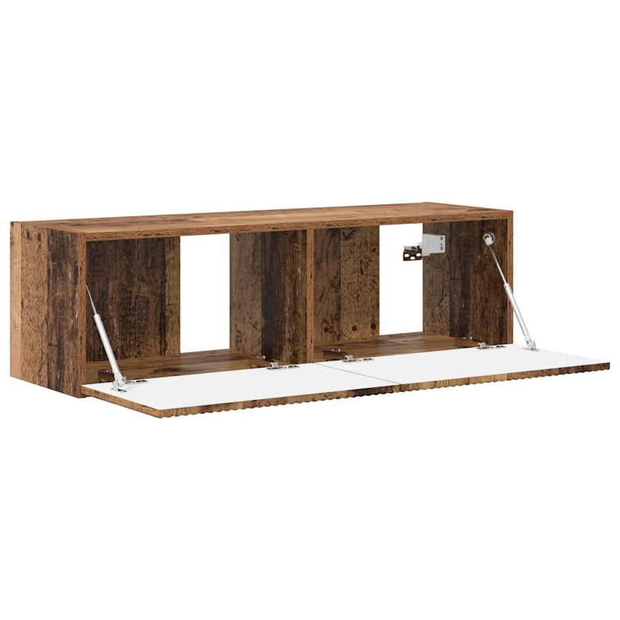 TV Wandkast Oud Hout 60 x 31 x 29.5 cm Bewerkt hout