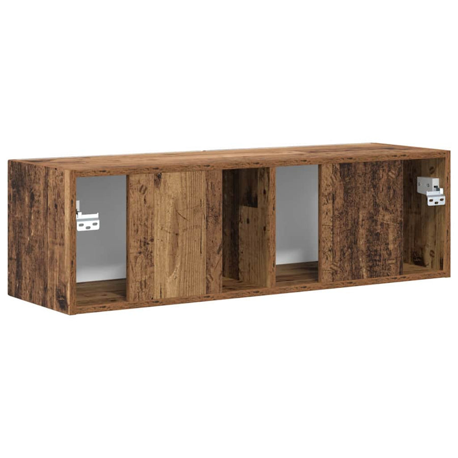 TV Wandkast Oud Hout 60 x 31 x 29.5 cm Bewerkt hout