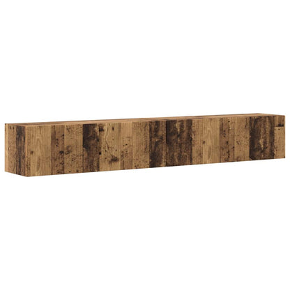 TV Wandkast 2 pcs Oud Hout 60 x 31 x 29.5 cm Bewerkt hout